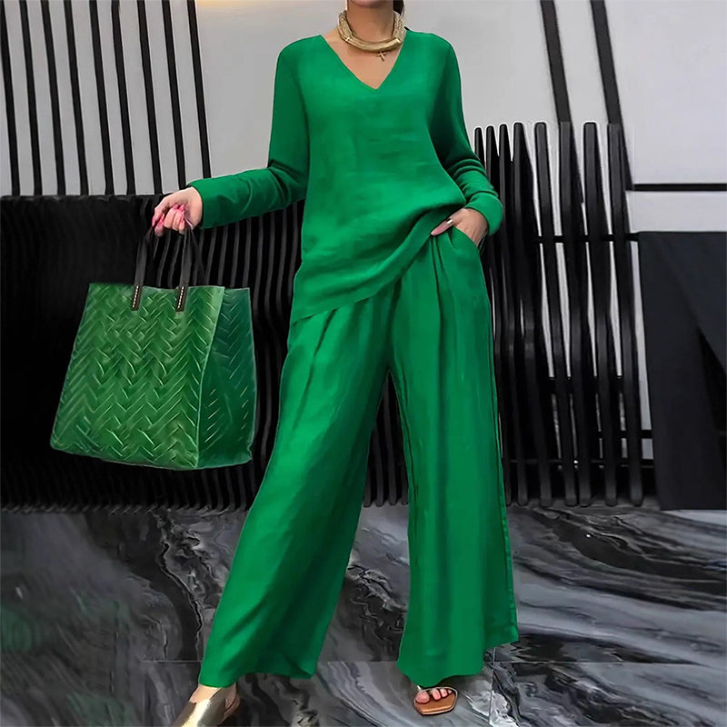 Vivienna™ | Chic Wide-Leg Lounge Set