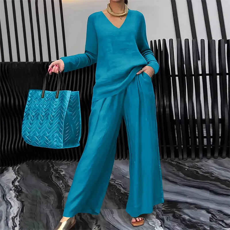 Vivienna™ | Chic Wide-Leg Lounge Set